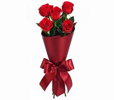 Букет 5 Красных роз Эдлесс Лав в Восходе