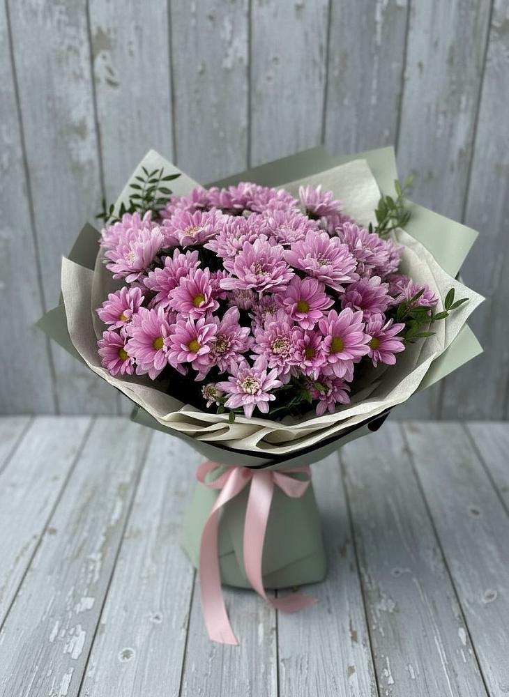 Букет цветов из: Хризантемы в Восходе