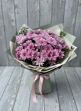 Букет цветов из:  Хризантемы в Восходе