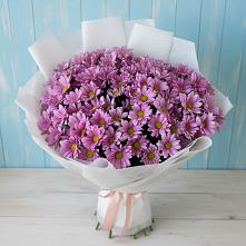 Букет цветов из:  Хризантемы в Восходе