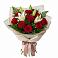Букет цветов из: Лилии и Розы в Восходе