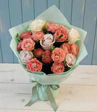Букет цветов из:  Розы в Восходе