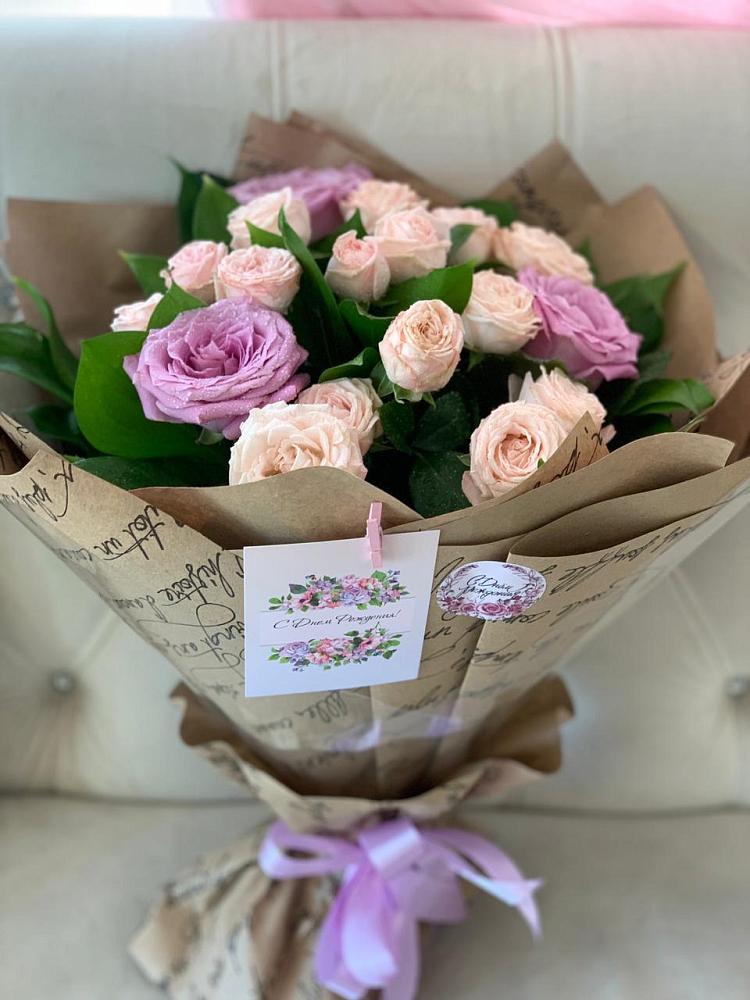 Букет цветов из: Розы в Восходе