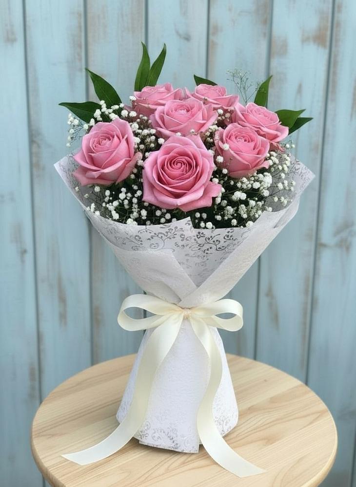 Букет цветов из: Розы в Восходе