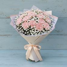 Букет цветов из:  Гвоздики в Восходе