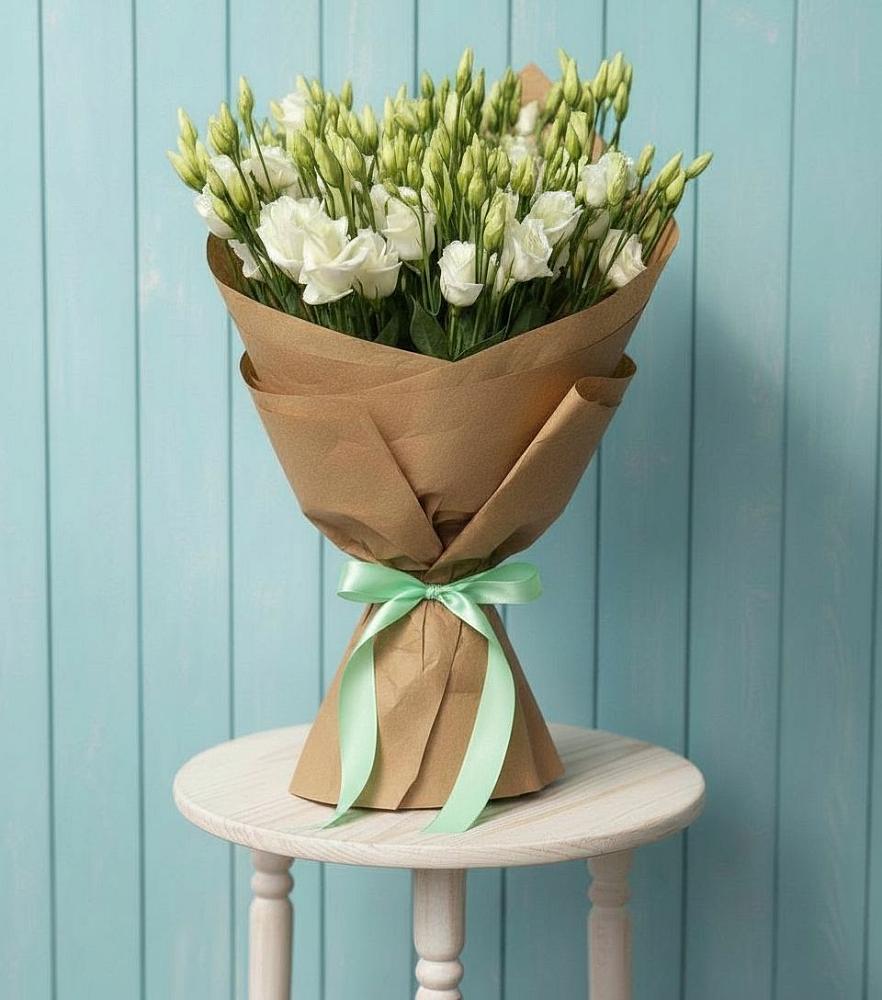 Букет цветов из: Лизиантусы в Восходе