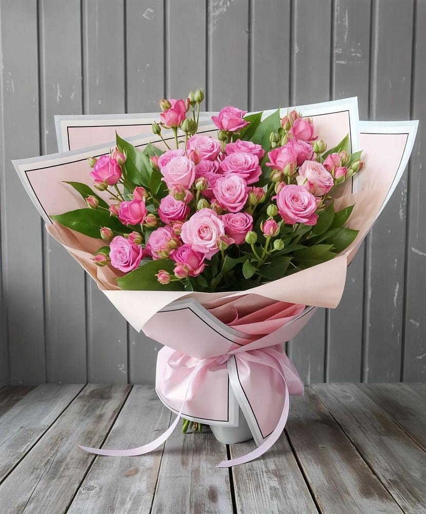 Букет Розовый кустик в Восходе