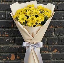 Букет цветов из:  Хризантемы #REPLACE_PRED# Восходе