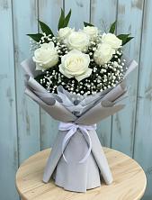 Букет цветов из:  Розы в Восходе