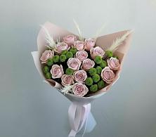 Букет цветов из:  Розы и Хризантемы #REPLACE_PRED# Восходе