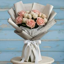 Букет цветов из:  Розы в Восходе