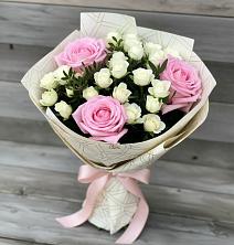 Букет цветов из:  Розы в Восходе