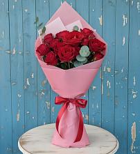 Букет цветов из:  Розы в Восходе
