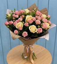 Букет цветов из:  Розы в Восходе