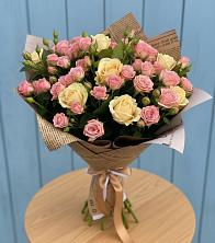 Букет цветов из:  Розы в Восходе