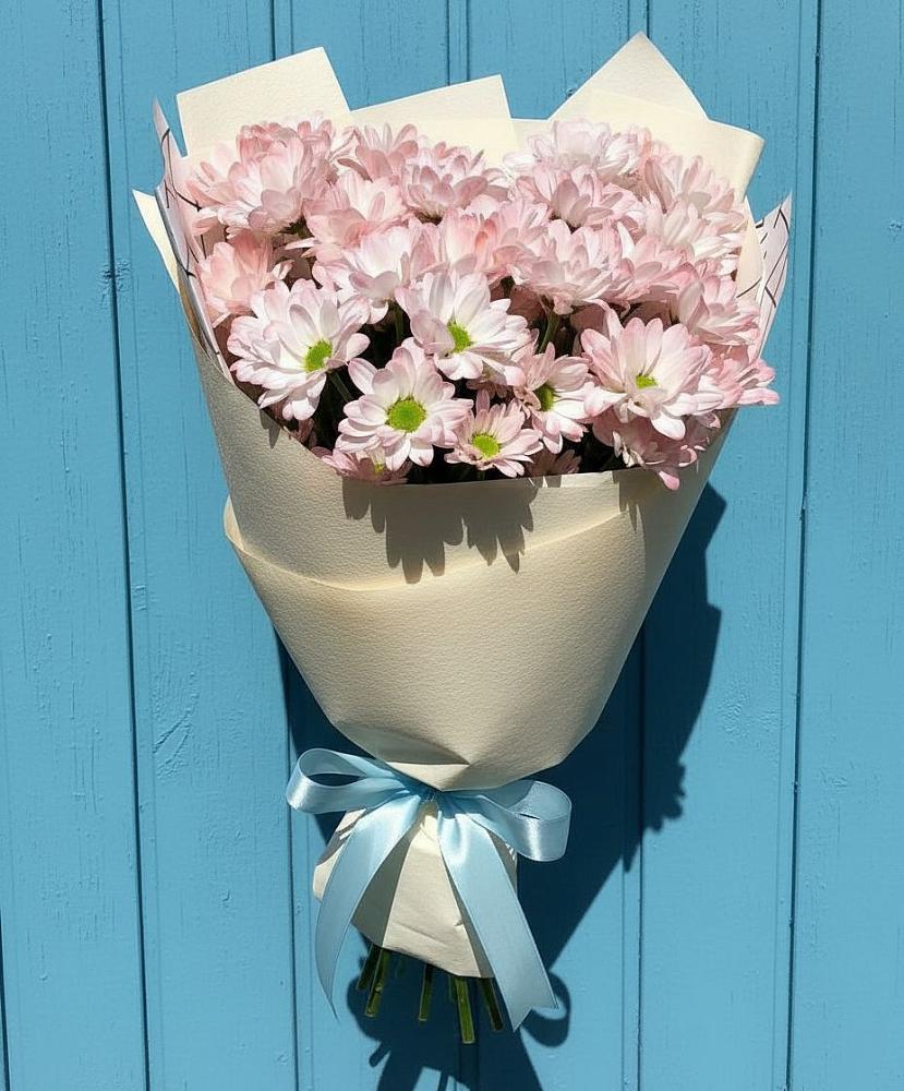 Букет цветов из: Хризантемы в Восходе