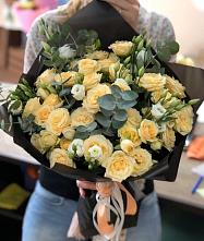 Букет цветов из:  Розы и Лизиантусы #REPLACE_PRED# Восходе