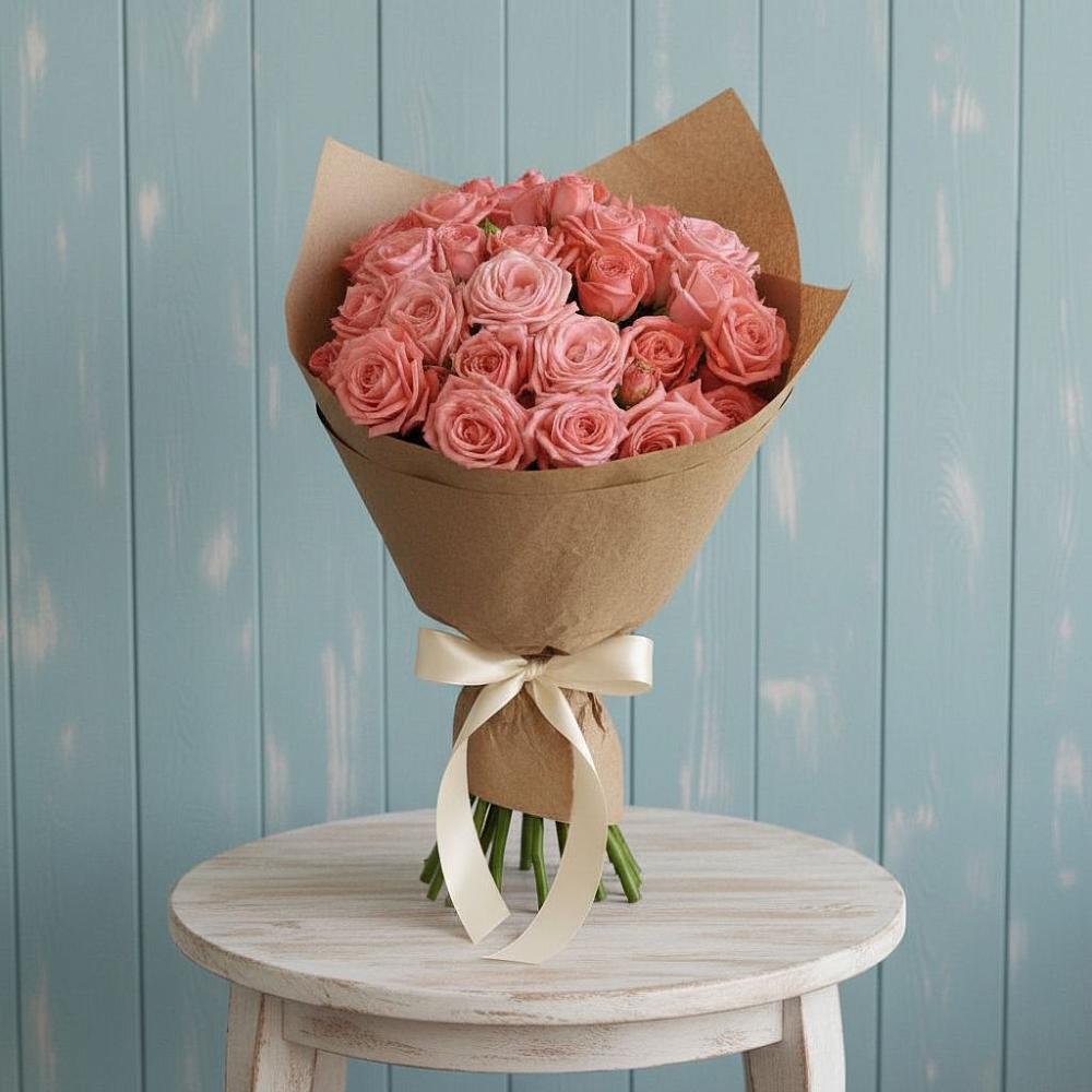 Букет цветов из: Розы в Восходе