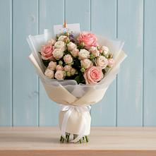 Букет цветов из:  Розы в Восходе