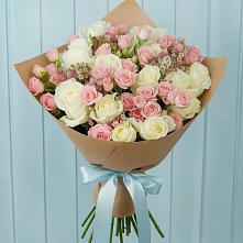 Букет цветов из:  Розы в Восходе
