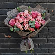 Букет цветов из:  Розы в Восходе